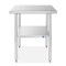 GRIDMANN Stainless Steel Work Table, NSF Commercial Kitchen Prep Table with Under Shelf for Restaurant and Home